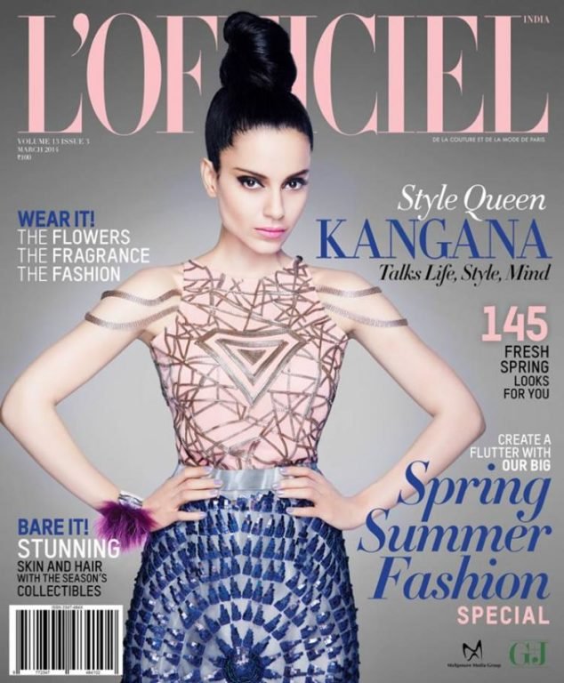 Kangana Ranaut L'Officiel magazine