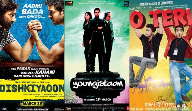 box office collection of Dishkiyaoon, O Teri & Youngistaan