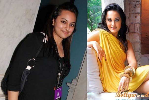 Sonakshi Sinha before and after weight liss