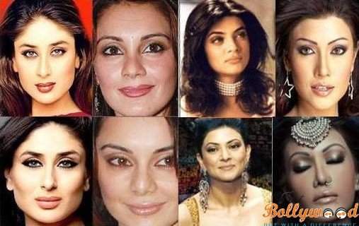 Top Bollywood actress plastic surgery before and after