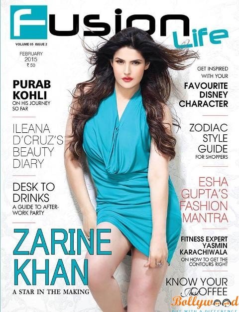 Zarine Khan magazine