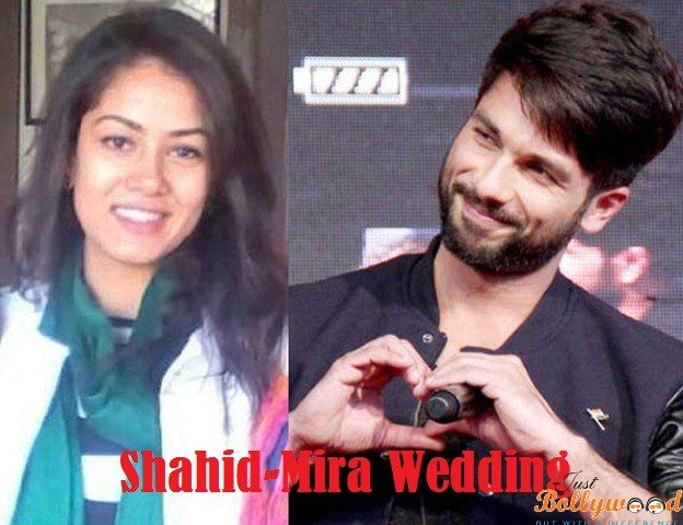 shahid-kapoor and Mira Rajput - wedding