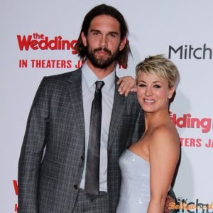Kaley Cuoco and her husband Ryan Sweeting arrive at 'The Wedding Ringer' Premiere in Los Angeles, CA