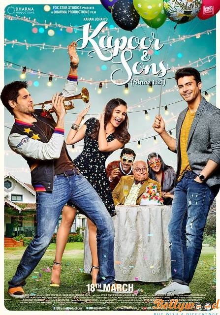 Kapoor & Sons (Since 1921) first look poster