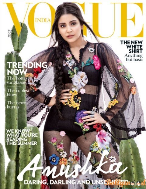 Anushka Sharma on Vogue Cover page
