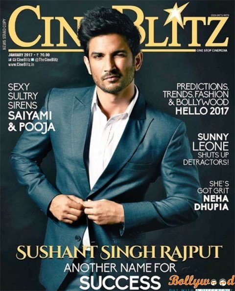 Sushant Singh Rajput on Cineblitz coverpage
