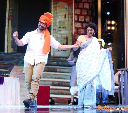 Aamir khan and Kiran Rao on chala hawa yeu dya