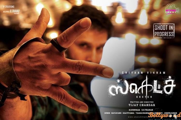 First Look Poster Tamannaah and Chiyaan Vikram's Sketch looks intriguing