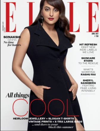 Sonakshi Sinha on Elle cover page