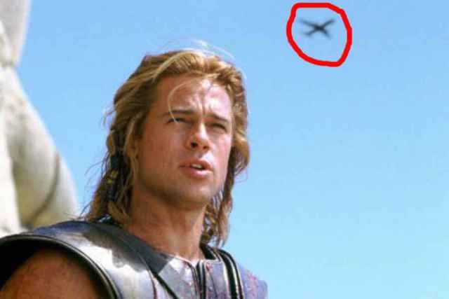 Troy – An Aero plane in one scene 
