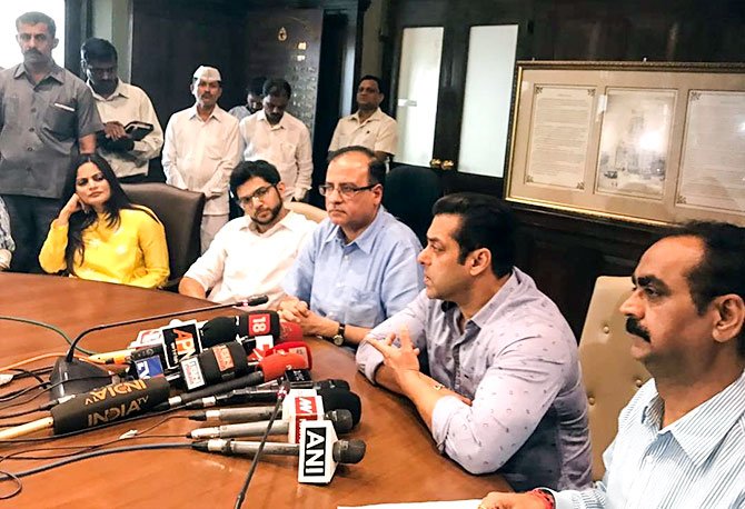 Salman Holding press conferences