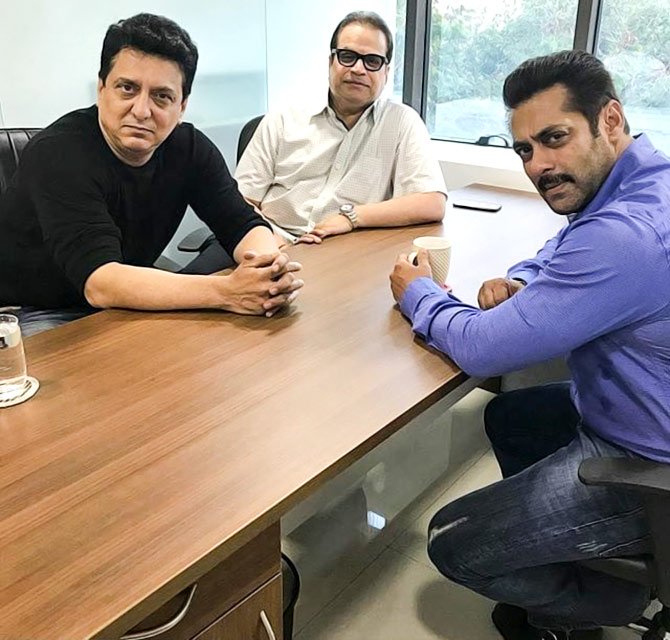 Salman Khan At His Office