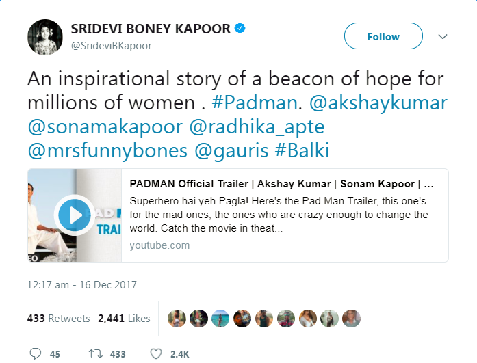 Sridevi Boney Kapoor Reachion On Twitter