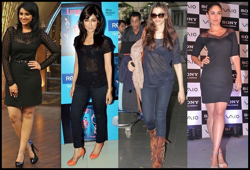 Bollywood Celebrities in black dress