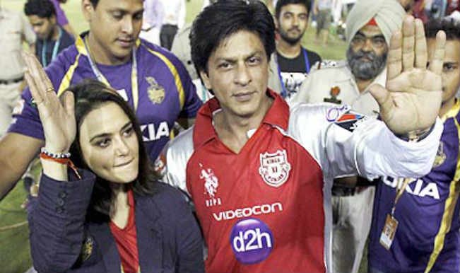 shahrukh khan and preity zinta IPL Team