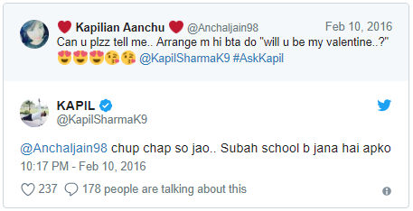 Kapil Sharma Reply On Twitter