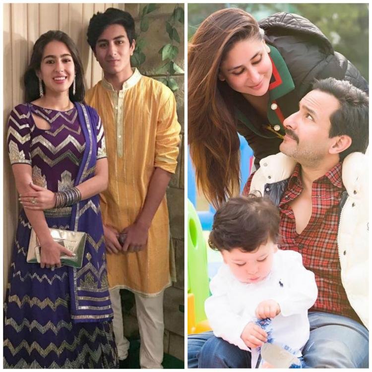 Saif Ali Jhan With His Son & Daughter