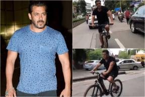 Salman Khan cycling