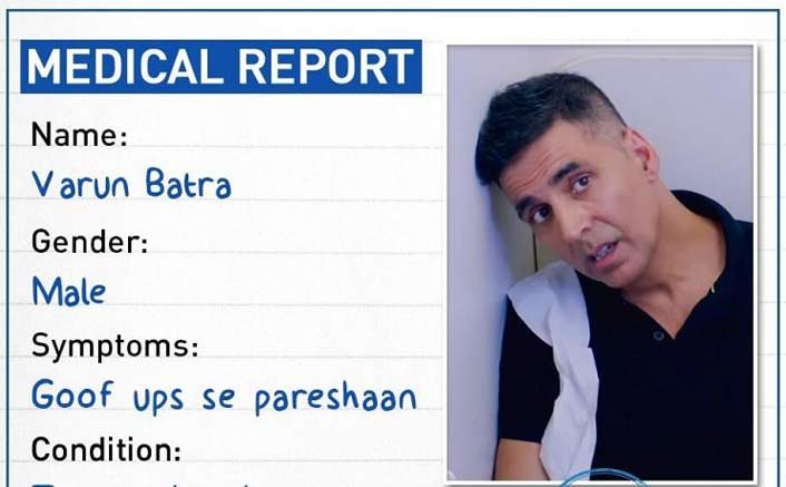good newwz akshay shares a funny medical report