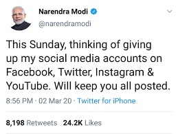 Modi tweet