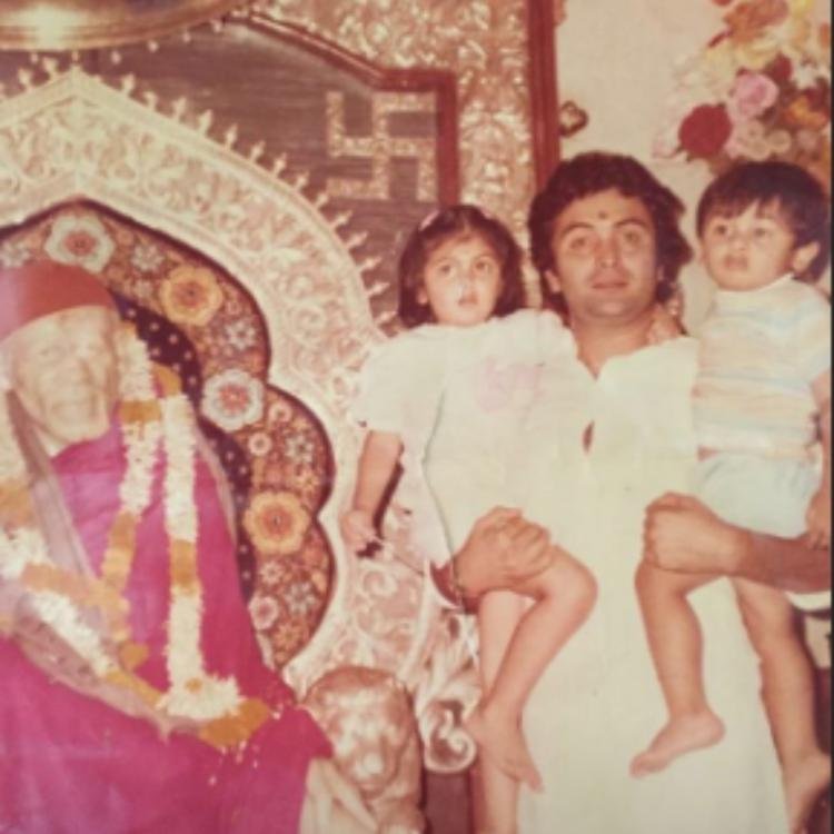 ranbir kapoors childhood pictures shared by sister riddhima