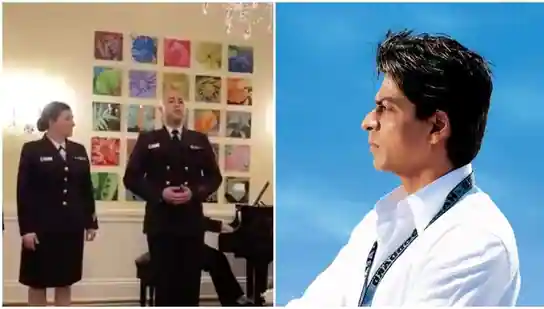 SRK on Yeh Jo Desh Hai Mera song at US Navy